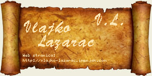 Vlajko Lazarac vizit kartica